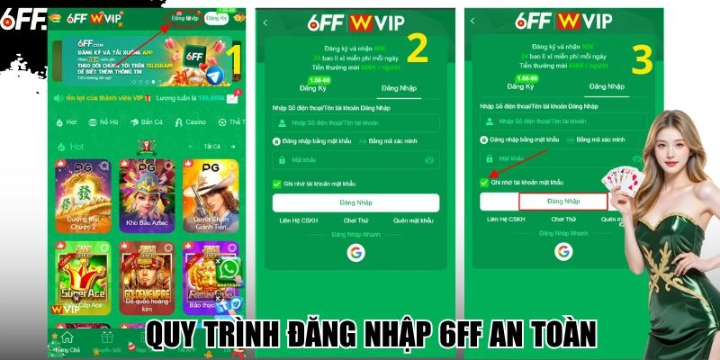 Quy trình đăng nhập 6FF an toàn
